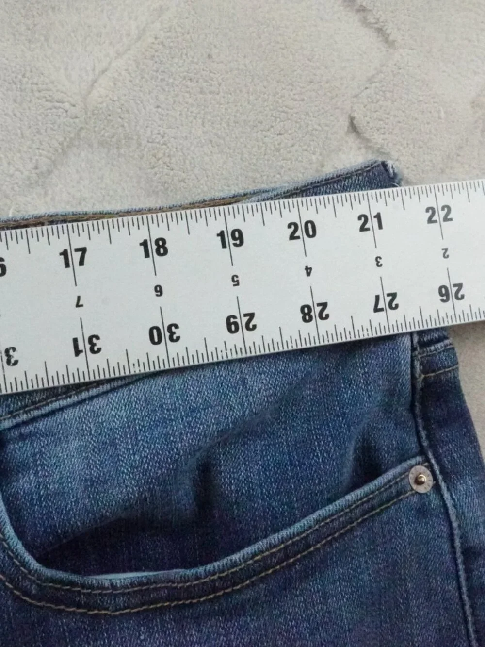 Lucky Brand Athletic Taper Jean Mens 44x25 Blue Stretch Denim